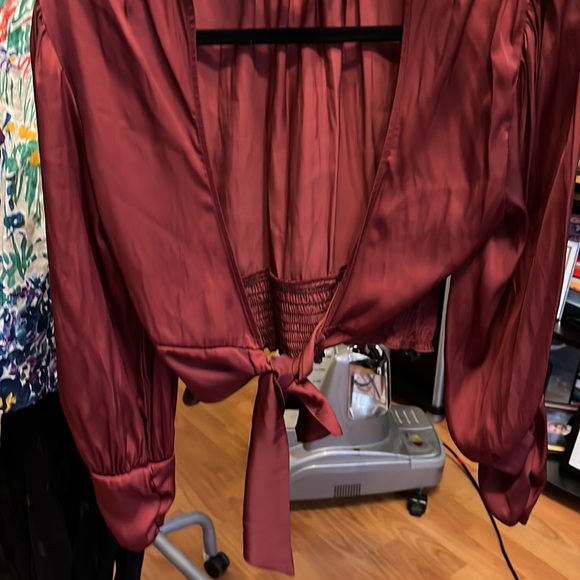 Zara backless satin blouse size XS - Picture 6 of 8